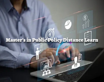 Master’s in Public Policy Distance Learn