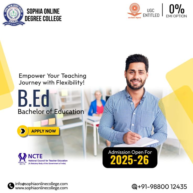 Online B.Ed Course at Sophia College 2025 | Unlock Your Future Today