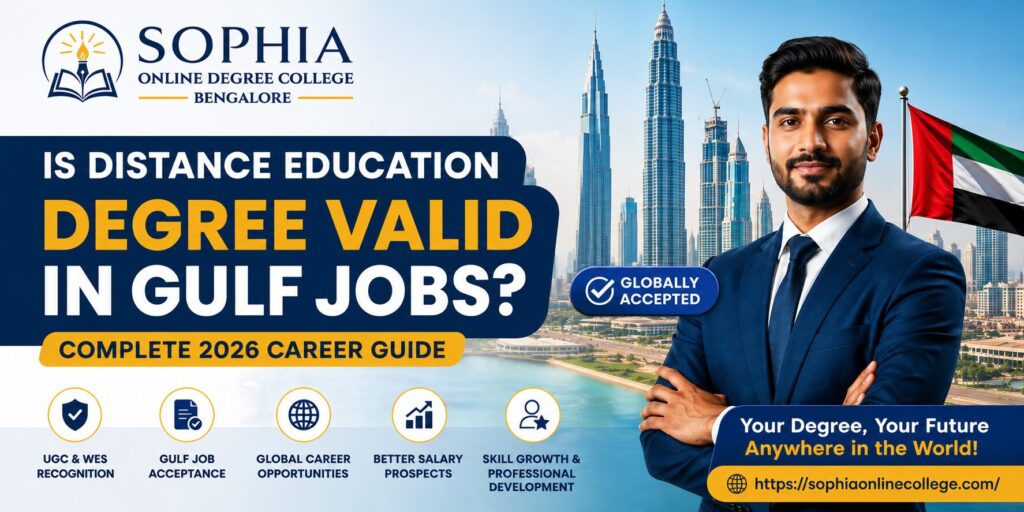 Distance Education Degree Valid in Gulf Jobs